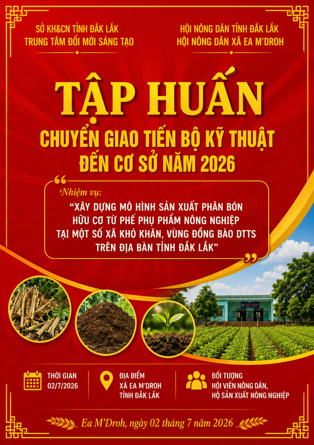 EA M’DROH: BIẾN “VẤN NẠN” BÈO TÂY THÀNH PHÂN BÓN HỮU CƠ VI SINH – GIẢI PHÁP ĐÔI ĐƯỜNG CHO MÔI TRƯỜNG VÀ NÔNG NGHIỆP