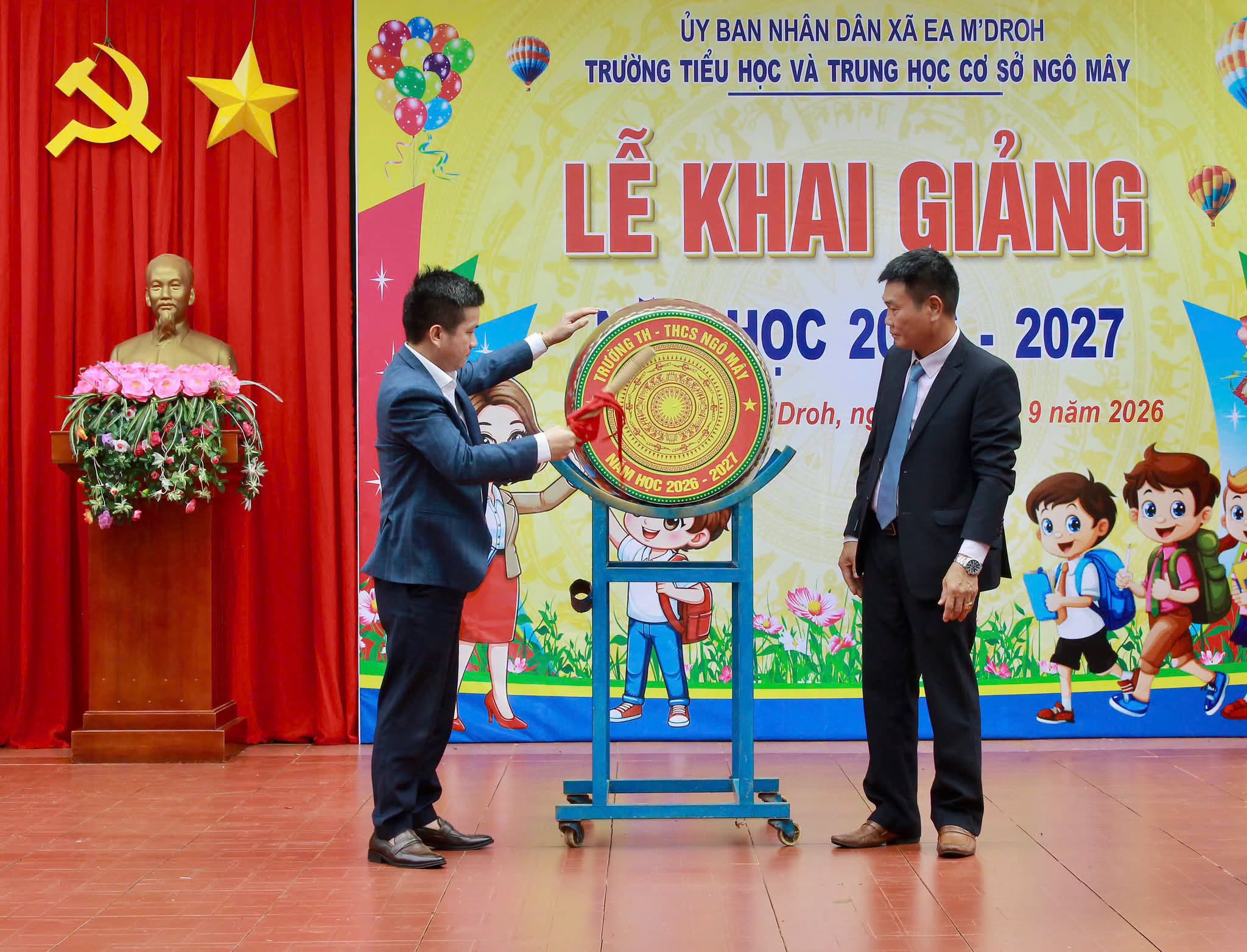 XÃ EA M’DROH TƯNG BỪNG KHAI GIẢNG NĂM HỌC MỚI 2026–2027